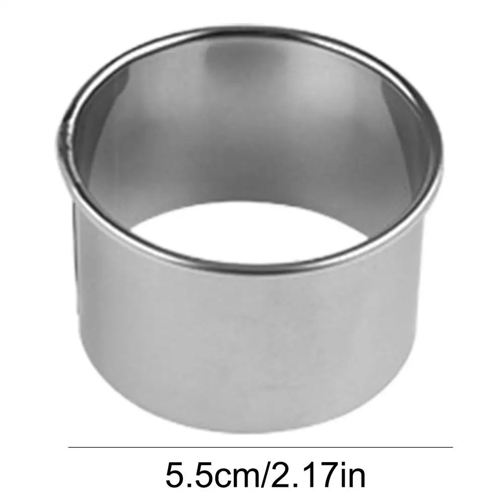 Stainless Steel Round Cookie Cutter & Mousse Ring Mold