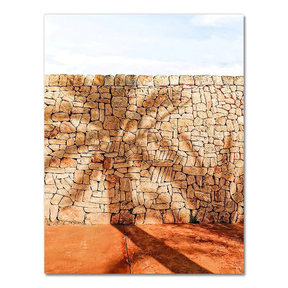Boho Landscape Wall Art Desert Travel Print Marrakech Poster Camel Canvas Print Painting Wall Picture Living Room Moroccan Decor Peaceful Pleasures Health and Wellness 2522-06 40x50cm