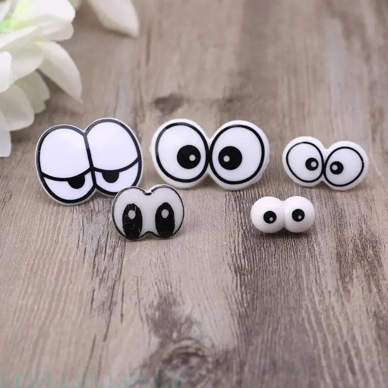 100pcs Mixed Plastic Craft Eyes for DIY Dolls, Puppets & Crafts Craft Eyes Peaceful Pleasures Health and Wellness