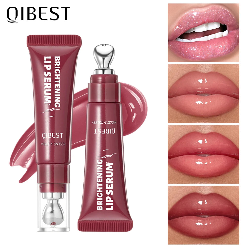 QIBEST Moisturizing Lip Lotion Mirror Pearl Lipgloss Volumizing Lip Glaze Natural Lip Gloss Hydrating Jelly Pout Lip Tint Makeup Peaceful Pleasures Health and Wellness