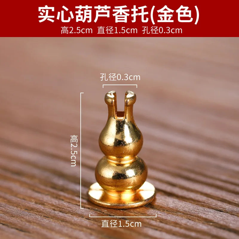 Brass Incense Burner Holder for Incense Stick Coil Bottle Gourd Shaped Copper Incense Holder Copper Censer 모기향 거치홀더 방향제 Peaceful Pleasures Health and Wellness type5