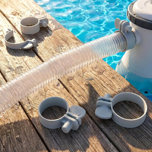 Hose Clamps 4-Pack – Pool Pump Pipe Connector Clips for Garden Hose Clamps Peaceful Pleasures Health and Wellness China Mainland