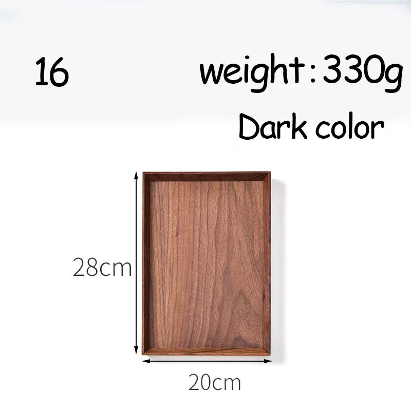 Oval Wooden Serving Tray – Tea, Coffee & Dessert Plate