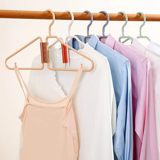 Portable Folding Hangers Household Multifunctional Anti-slip Hanger Practical Gifts for Families Friends Peaceful Pleasures Health and Wellness
