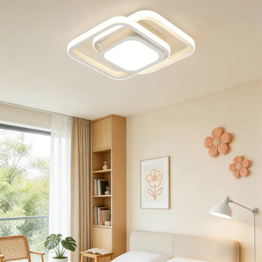 RUNTOIN Modern LED Ceiling Light | Living Room & Bedroom Lamp LED Ceiling Light Peaceful Pleasures Health and Wellness