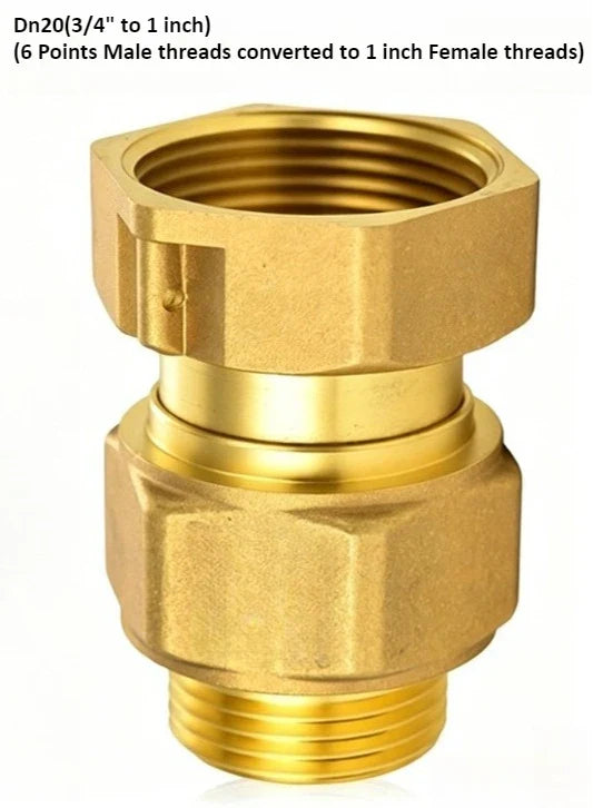 Brass Check Valve Union Fitting – One-Way Threaded Water Valve