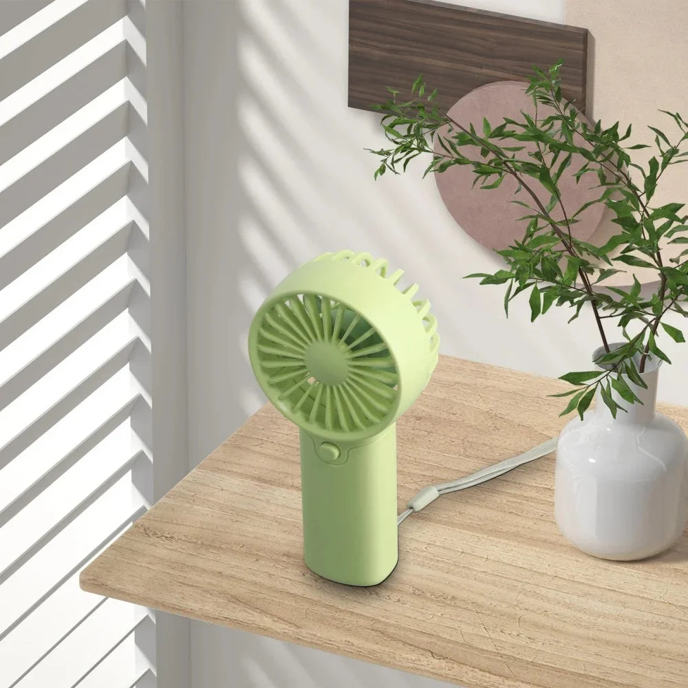 Cute Mini Portable Handheld Fan | Low Noise, AAA Battery Powered