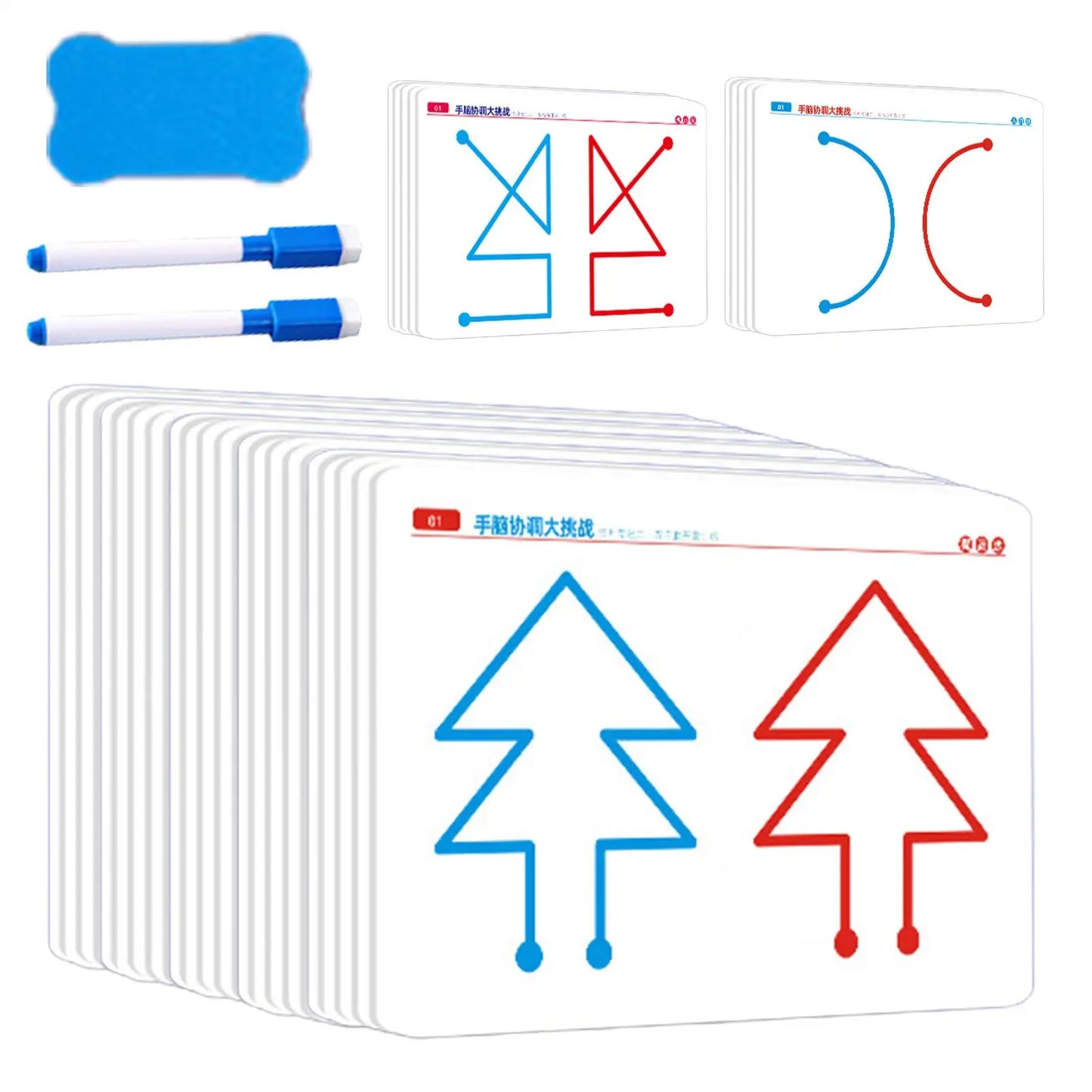 Brain Training Cards for Kids – 40-Level Cognitive Skill Builder