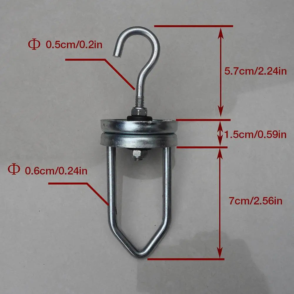 Heavy Duty Rotating Spinner Hook – Powder Coating Swivel Steel