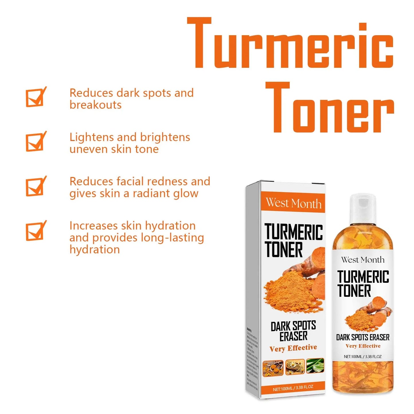 Turmeric Face Toner – Dark Spot Corrector & Brightening