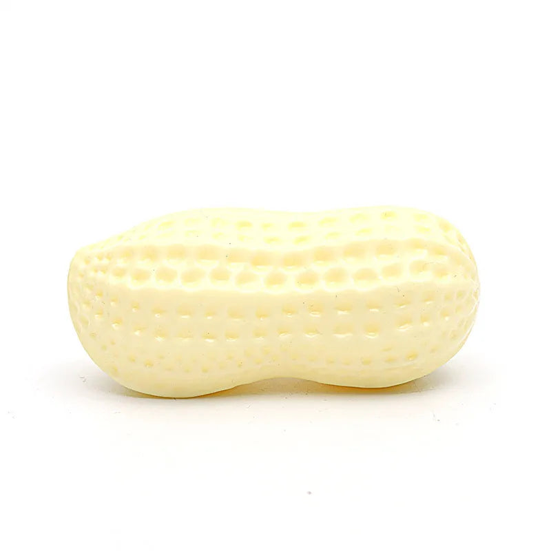 Dog Squeaky Peanut Chew Toy | TPR Teeth Cleaning Interactive