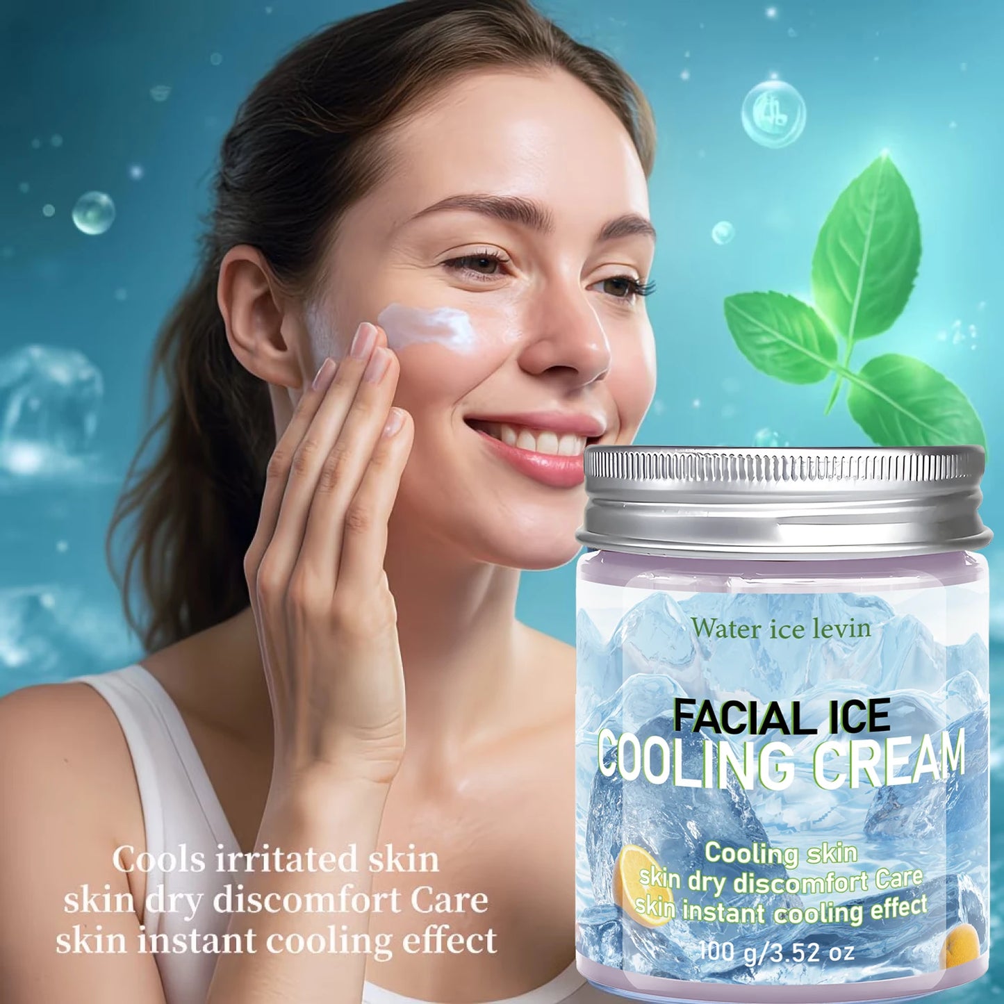 Collagen Facial Ice Cooling Cream | Hydrating Daily Moisturizer