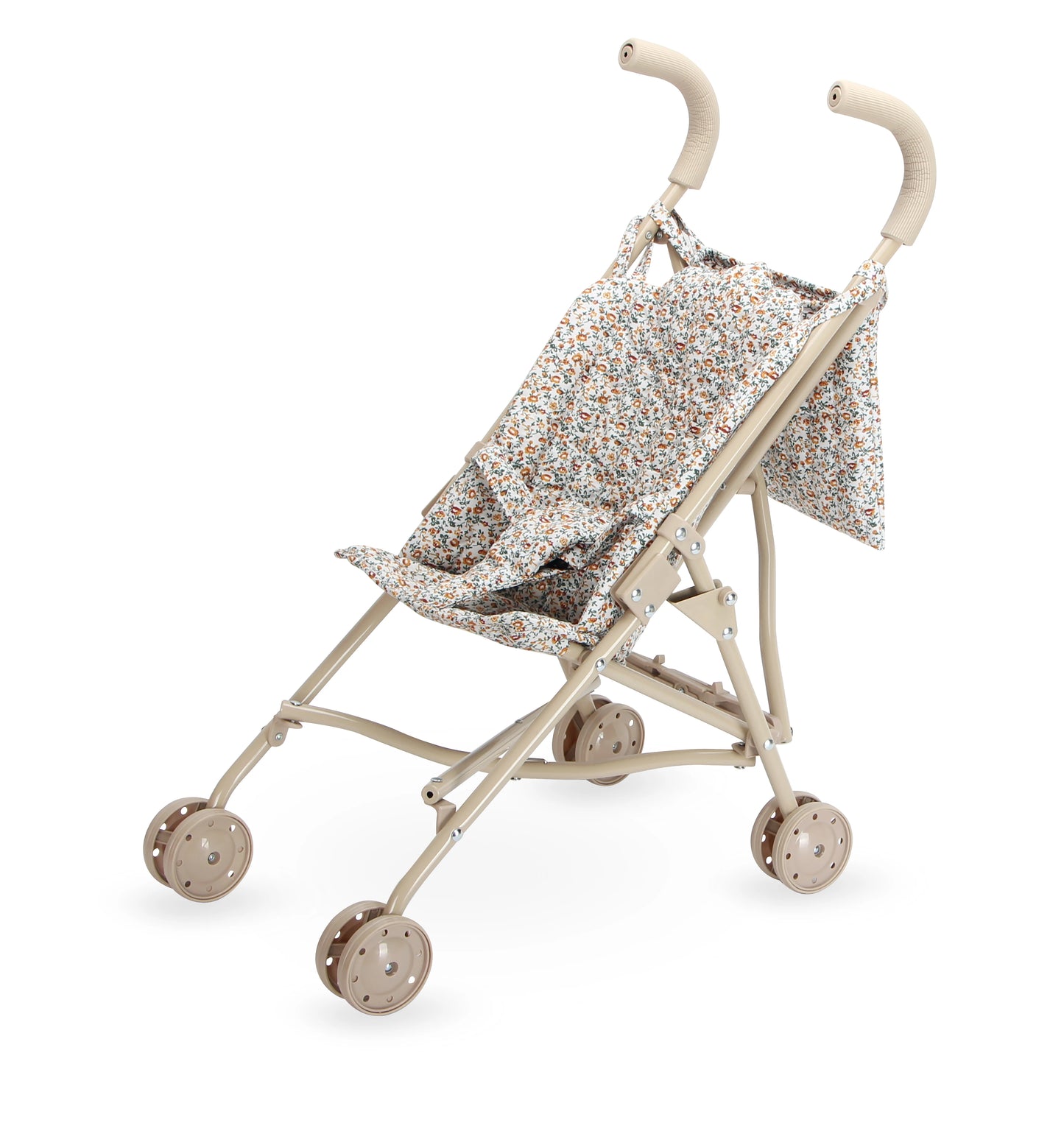 Floral Folding Doll Pram Stroller with Bag | Birthday Gift