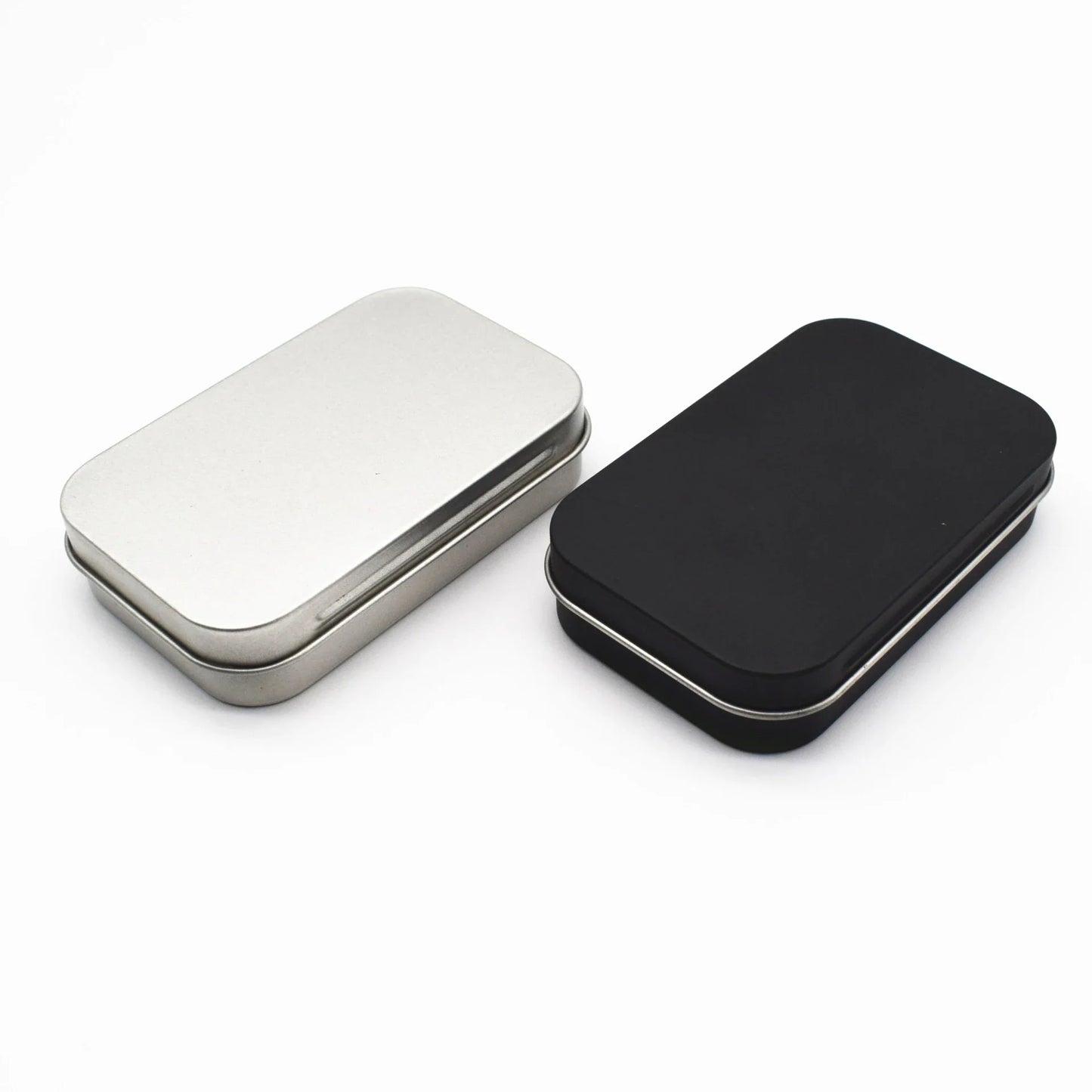 Mini Hinged Tin Box – Small Rectangular Metal Storage Container