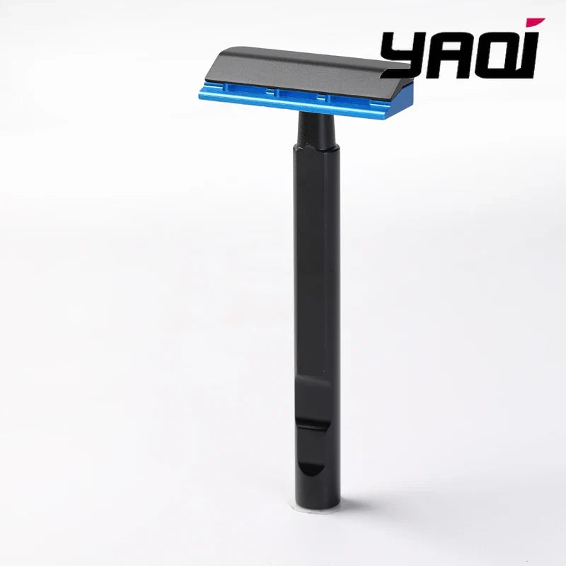 YAQI Tachi Aluminum Single Edge Safety Razor – Black & Blue
