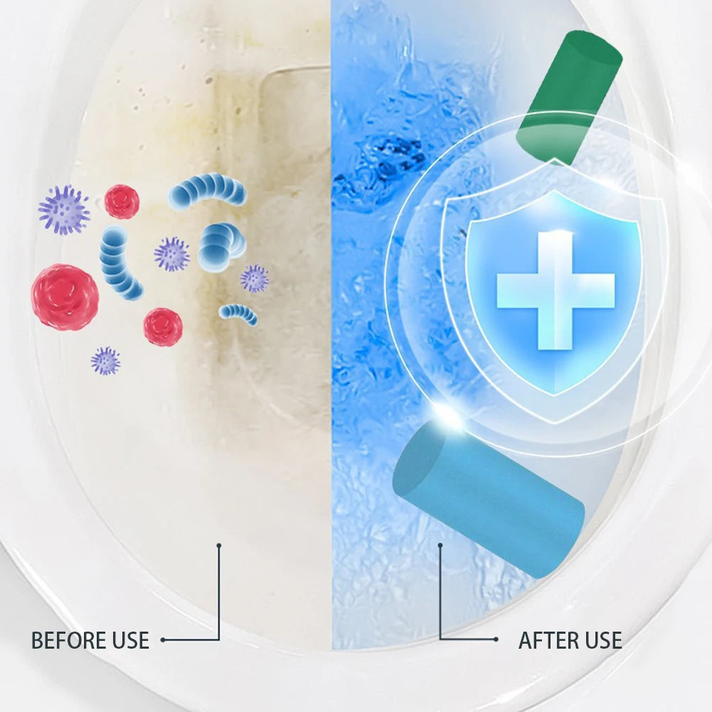 Concentrated Toilet Cleaner Gel Stick Automatic Toilet Cleaner Stick Long Lasting Toilets Bowl Cleaner For Home Hotel Cleaning Peaceful Pleasures Health and Wellness