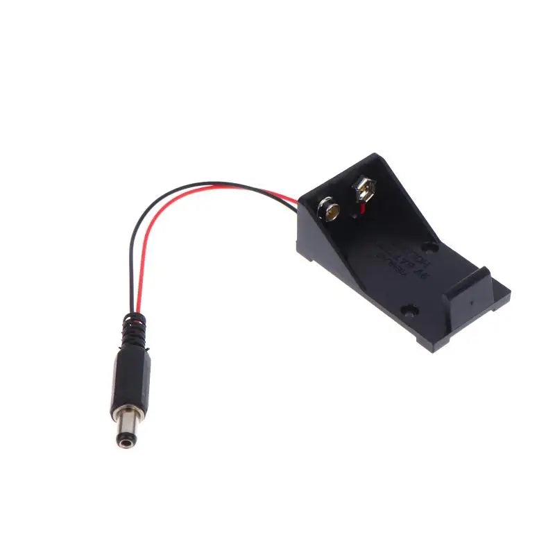 2Pcs/pack 9V Battery Clip Holder Case Box With Wire Leads DIY Interface Accessories Peaceful Pleasures Health and Wellness