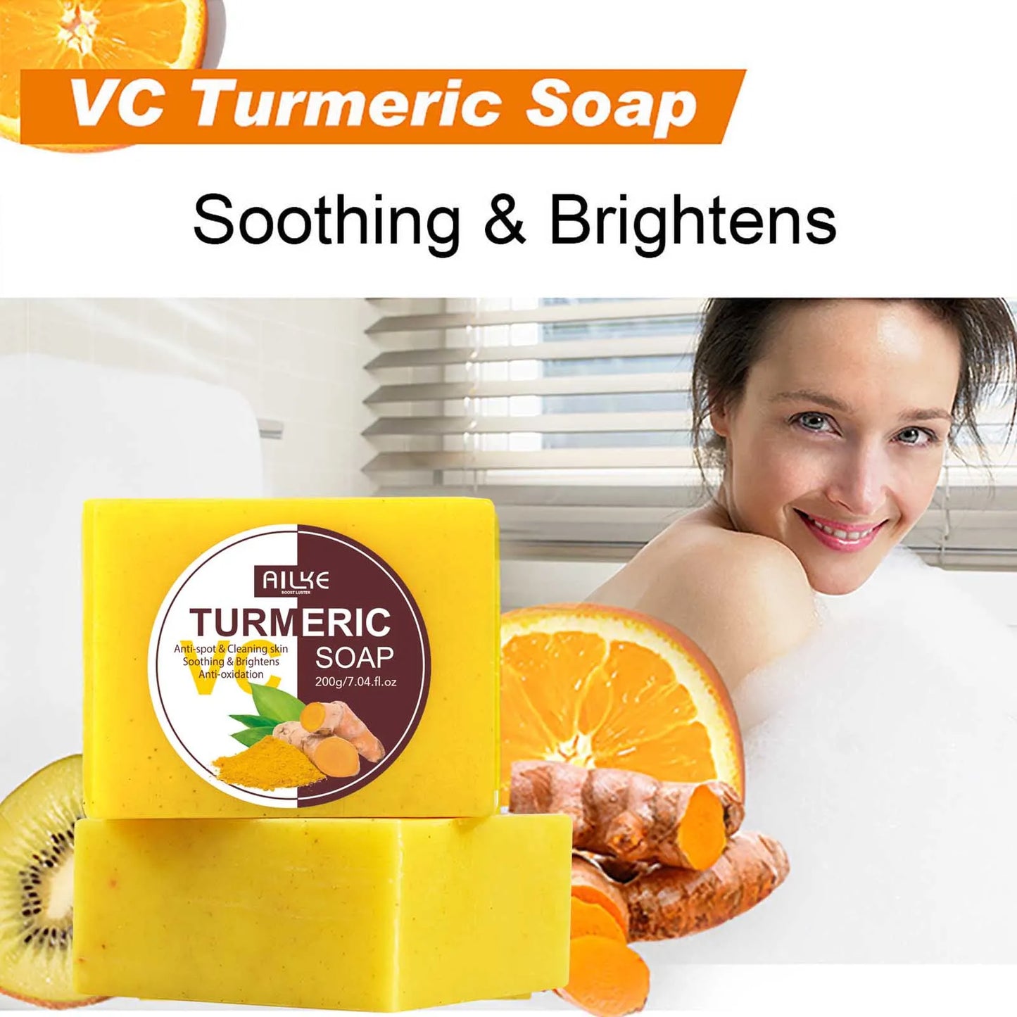 AILKE Turmeric Skin Care Set – Brighten, Cleanse & Moisturize