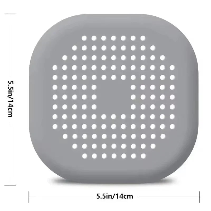 Silicone Drain Hair Catcher Filter Mat – Kitchen & Bathroom