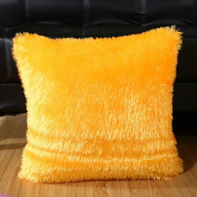Throw Pillow Cover Short Plush Comfortable and Soft Sofa Decoration Household Products Modern Minimalism Cushion Covers Peaceful Pleasures Health and Wellness