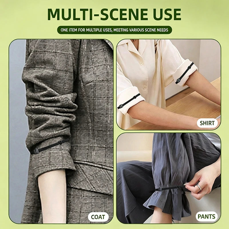 Invisible Shortening Fixation Straps Pants Legs Prevents Dragging