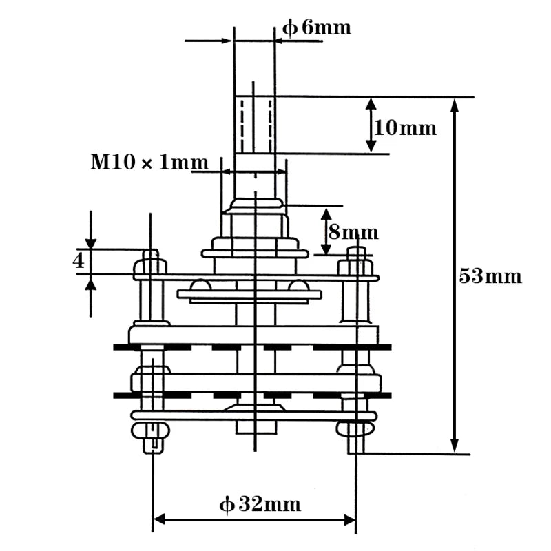 Rotary Switch Selector with Cap | 2 Pole & 4 Pole Multi-Position