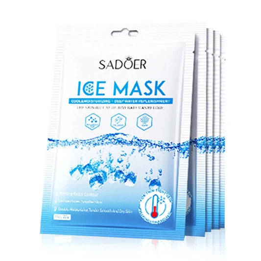 SADOER Ice Face Sheet Masks 5pc | Hydrating & Brightening Hydrating Sheet Mask Peaceful Pleasures Health and Wellness Default Title