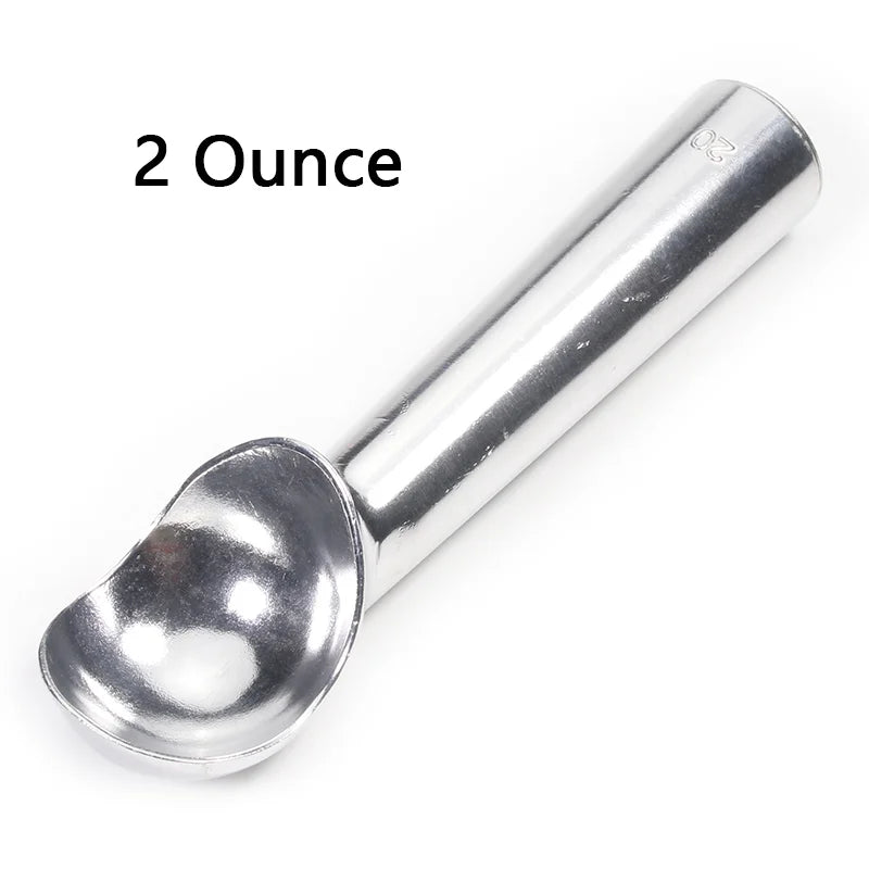 Nonstick Anti-Freeze Ice Cream Scoop and Frozen Dessert Scoop,1.5 and 2 Ounce Peaceful Pleasures Health and Wellness 2 Ounces Silver