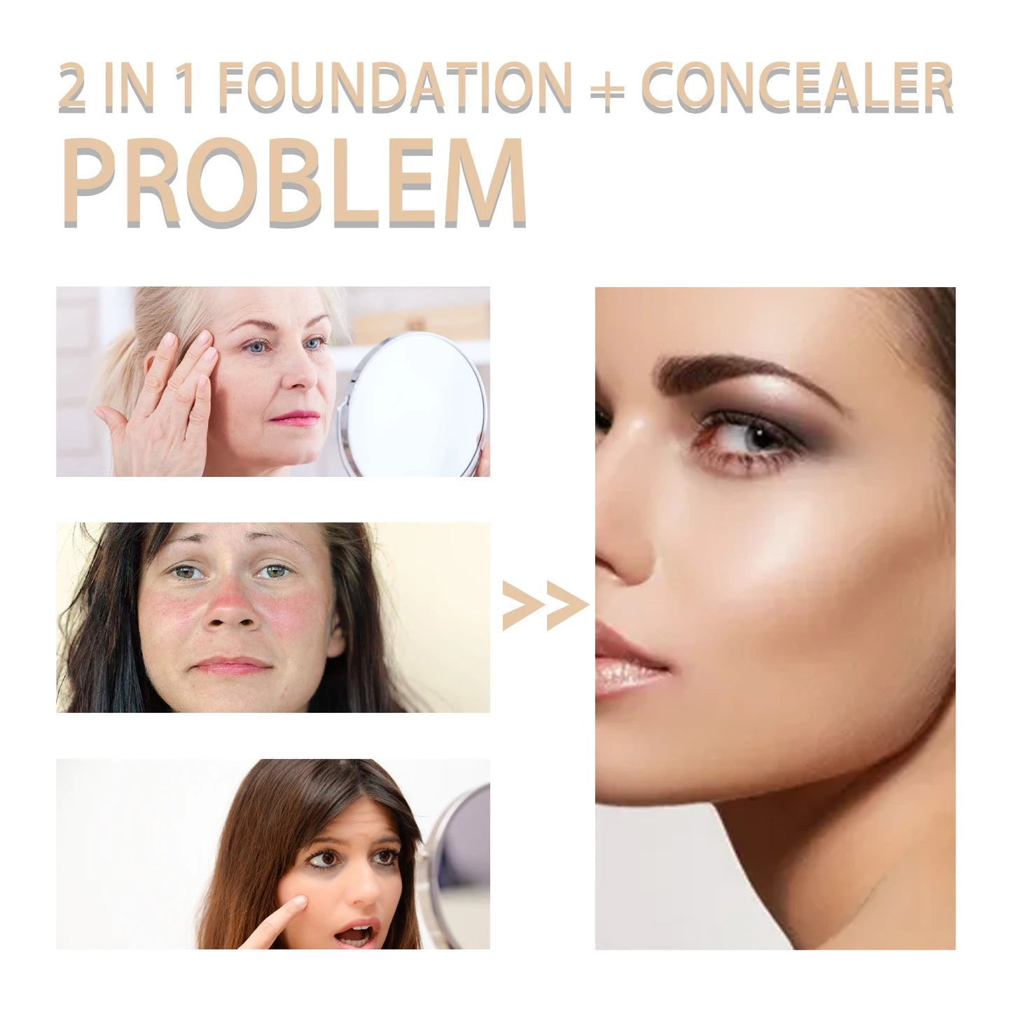 Jaysuing Dual-Ended Liquid Concealer & Foundation Wand