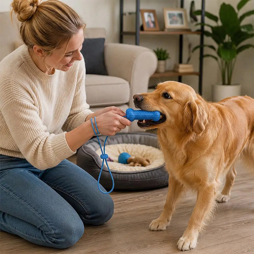 Dog Chew Stick Toy – 360° Teeth Cleaning, TPR, All Sizes