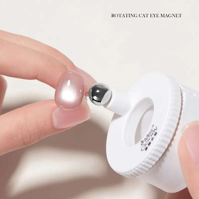 360° Rotating Cat Eye Magnet | 3D Glass Bead Nail Art Tool