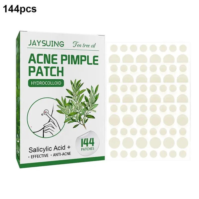 Hydrocolloid Acne Patches – Salicylic Acid & Tea Tree Oil 144pc