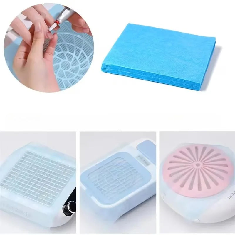 Nail Art Dust Collector Filter Papers 100/200/300pcs – Manicure