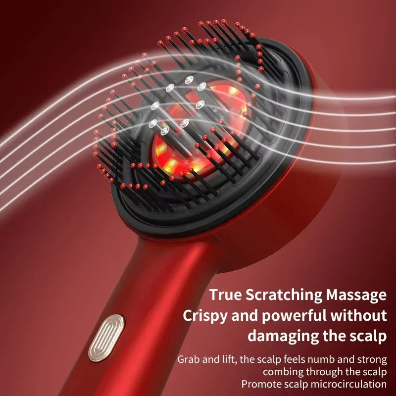 Electric Scalp Massager Comb | Red Light Therapy Hair Growth