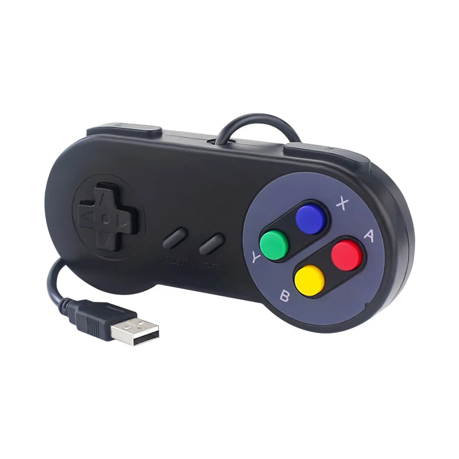 USB Gamepad Gaming Joystick Retro Gamepads for PC NESPi RetroPie Game Control for Raspberry Pi 5 4 3 2 B Zero Game Controller Peaceful Pleasures Health and Wellness Wired Black