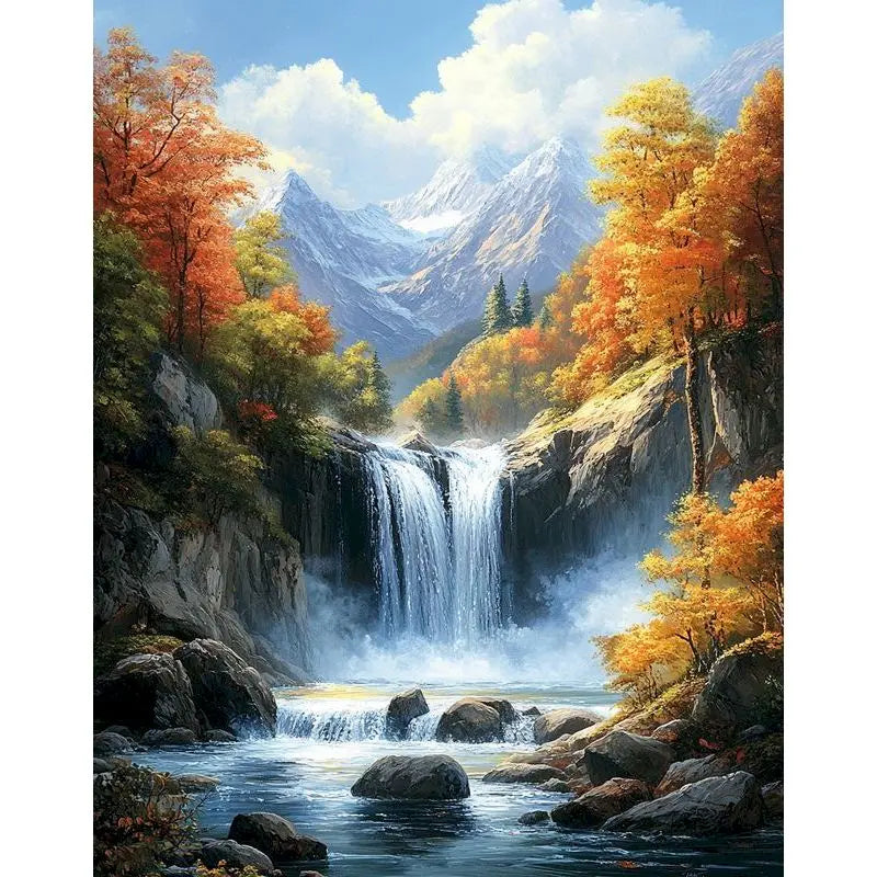 GATYZTORY Autumn Landscape Paint by Numbers Kit 40x50cm