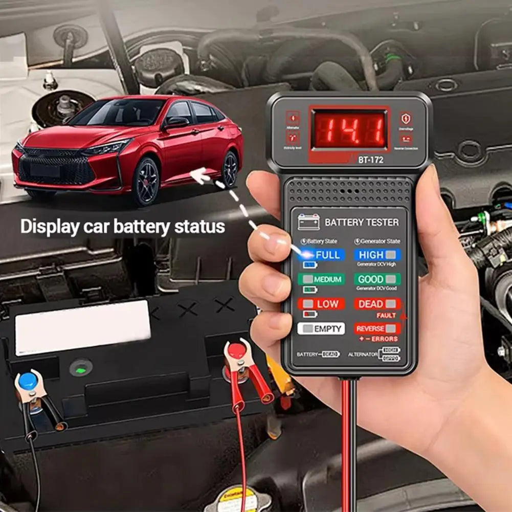Multi-function 12V Battery Tester for Auto Maintenance Peaceful Pleasures Health and Wellness