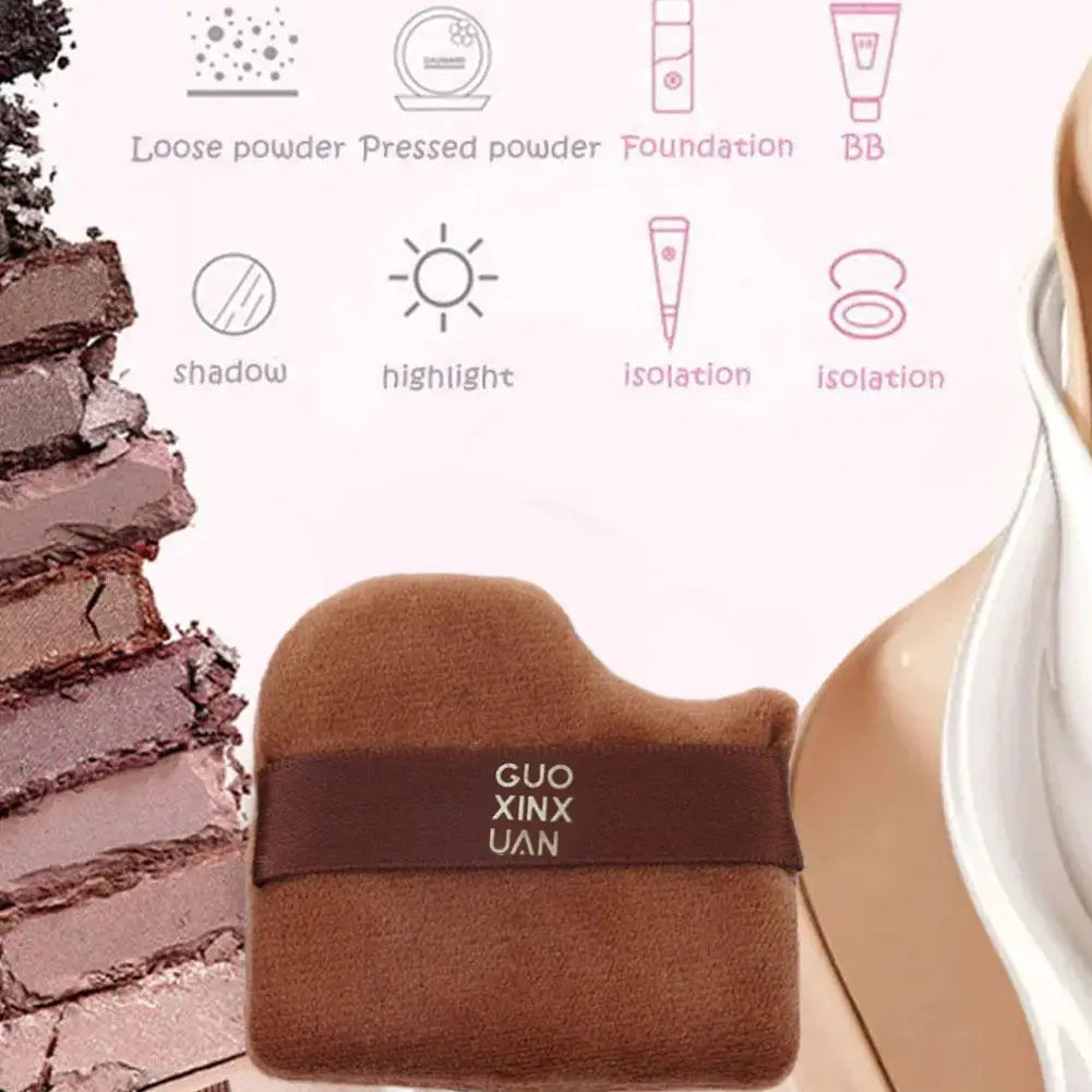 Chocolate Biscuit Makeup Sponge Set – 6 Puffs for Flawless Finish