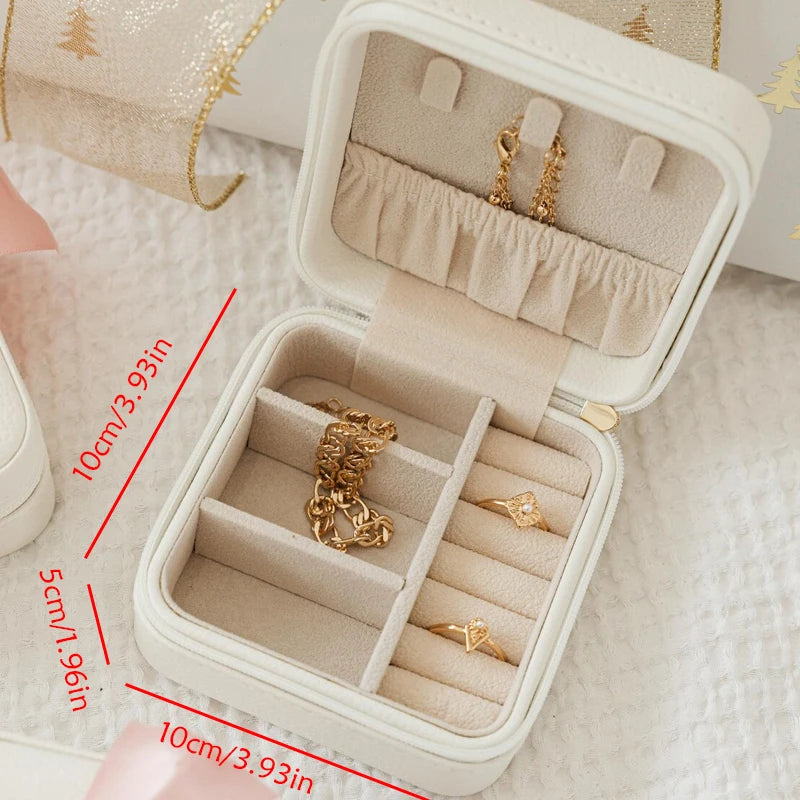 Personalized Monogram Jewelry Box | Bridesmaid Wedding Gift Travel Jewelry Box Peaceful Pleasures Health and Wellness
