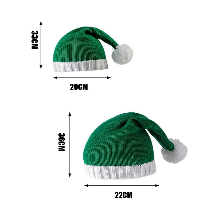 New Christmas Knitted Hat for Adults and Children,Warm Crochet Hat for Santa Claus,Merry Christmas and Happy New Year Peaceful Pleasures Health and Wellness