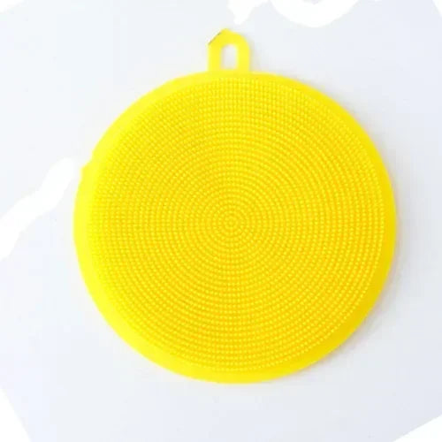 Kitchen Silicone Dish Washing Scrubber Cleaning Brush Bowl Pot