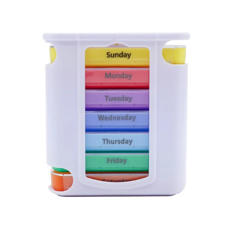 7-Day Weekly Pill Organizer | 28 Compartments AM/PM