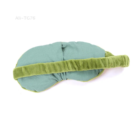 3D Sad Frog Sleep Mask – Soft Plush Eye Mask for Travel & Sleep Sleep Eye Mask Peaceful Pleasures Health and Wellness