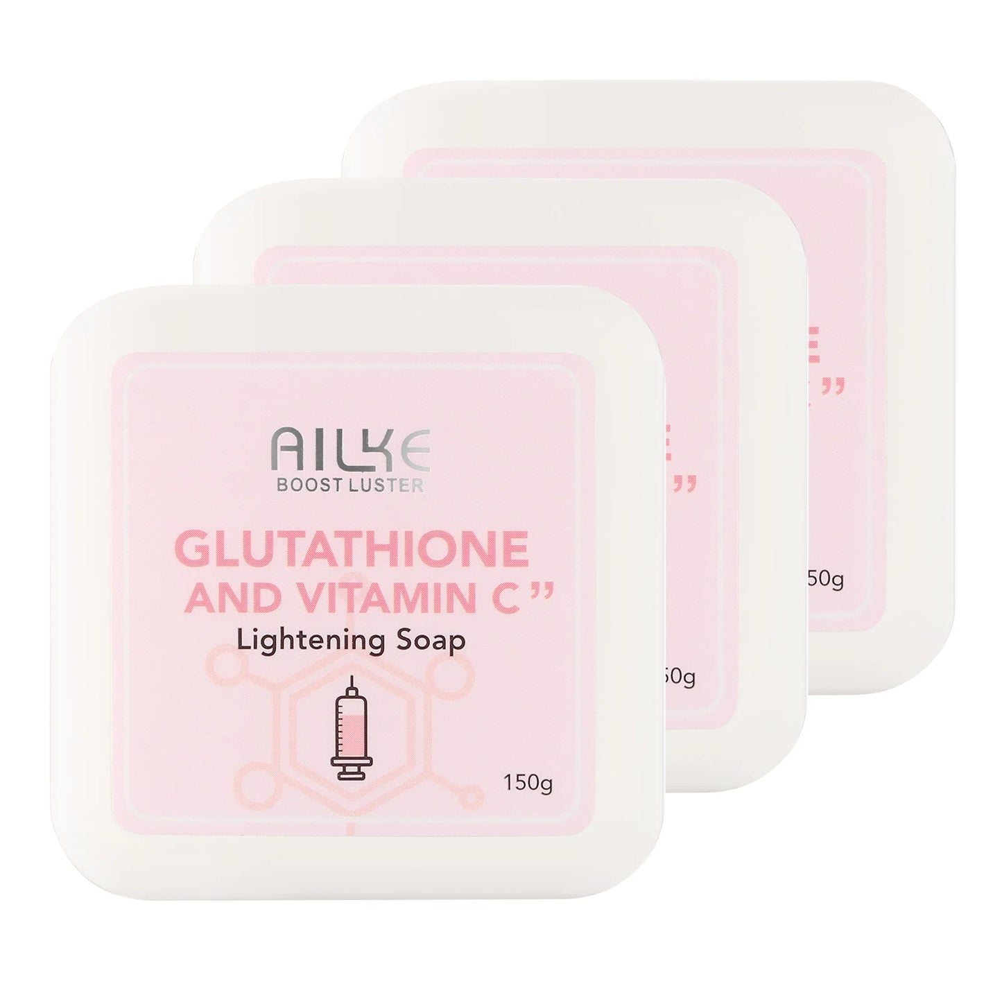 AILKE Glutathione & Vitamin C Brightening Soap Bar 150g