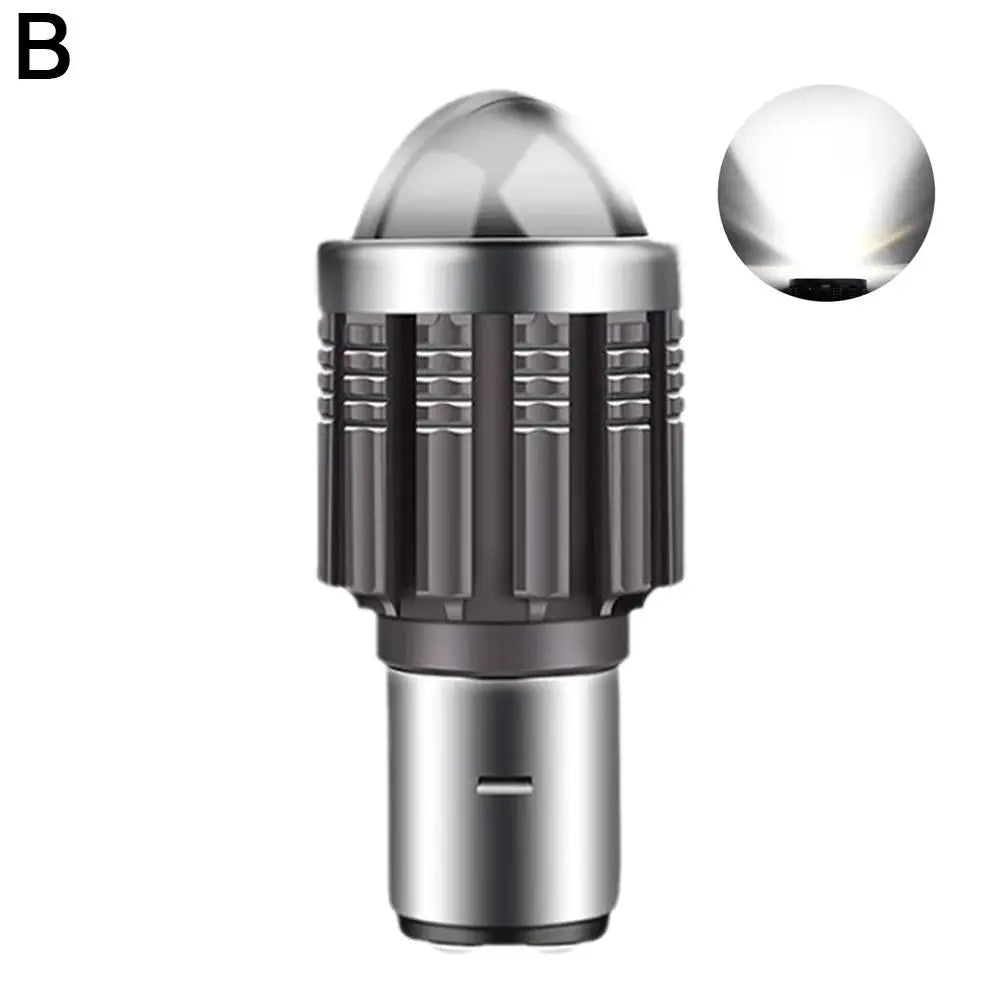 BA20D LED Motorcycle Headlight Bulb 12000LM Hi/Lo Beam 12V