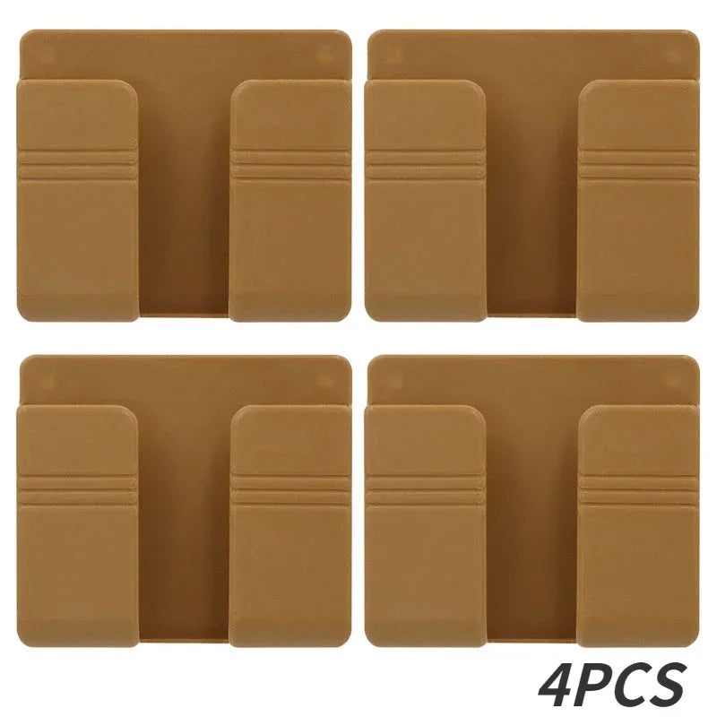 Hanging Organizers Charging Stand Things for the Home Multifunction Kitchen Storage & Organization Remote Control Smarts Phone Peaceful Pleasures Health and Wellness brown-4pcs