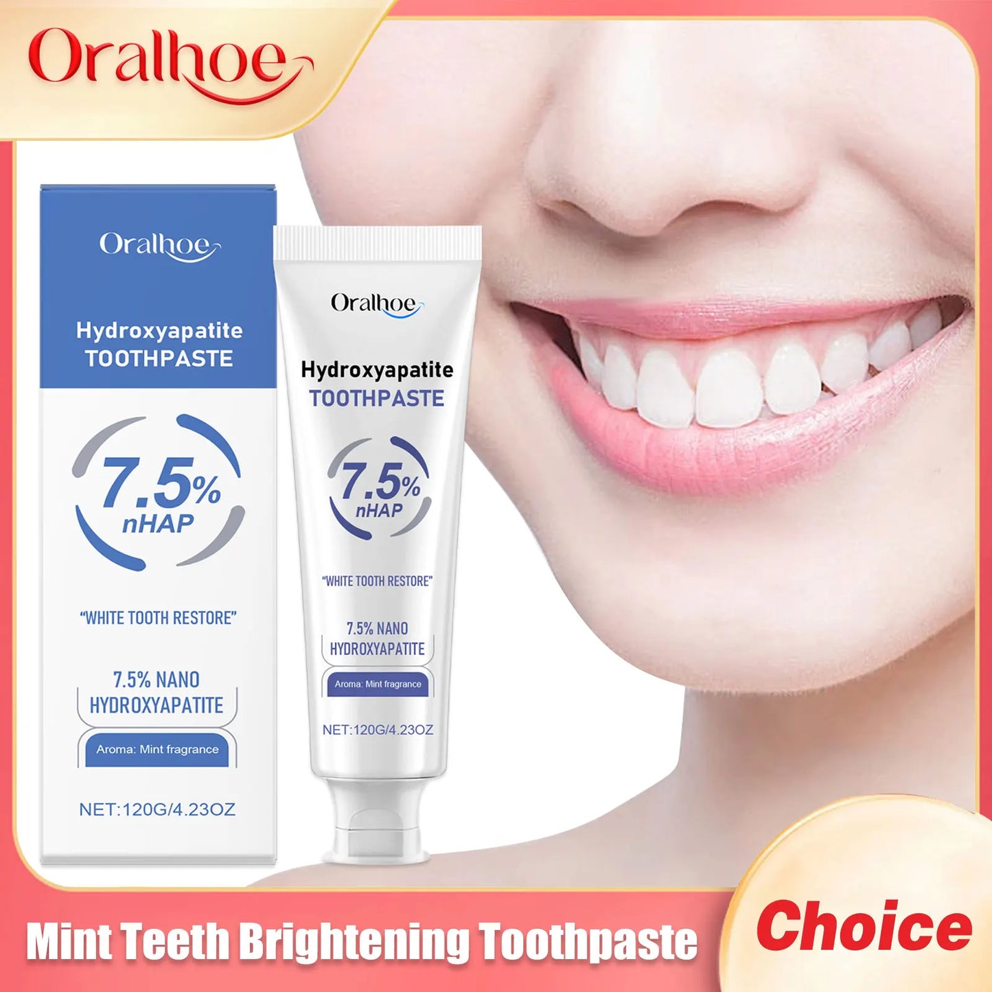 Oralhoe Mint Whitening Toothpaste – Fresh Breath & Stain Removal