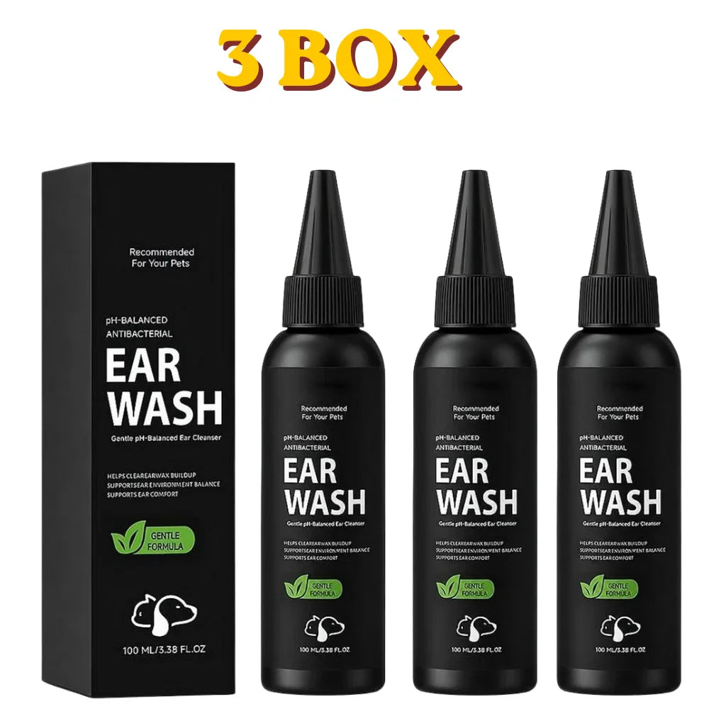 Pet Ear Cleaner Solution 100ml – Gentle Daily Dog Ear Care