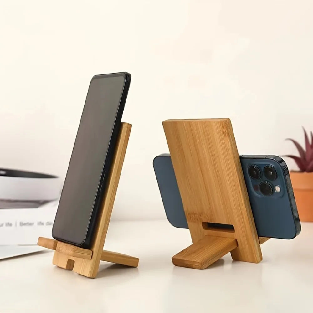Universal Wooden Phone & Tablet Stand | Desk Holder Bracket