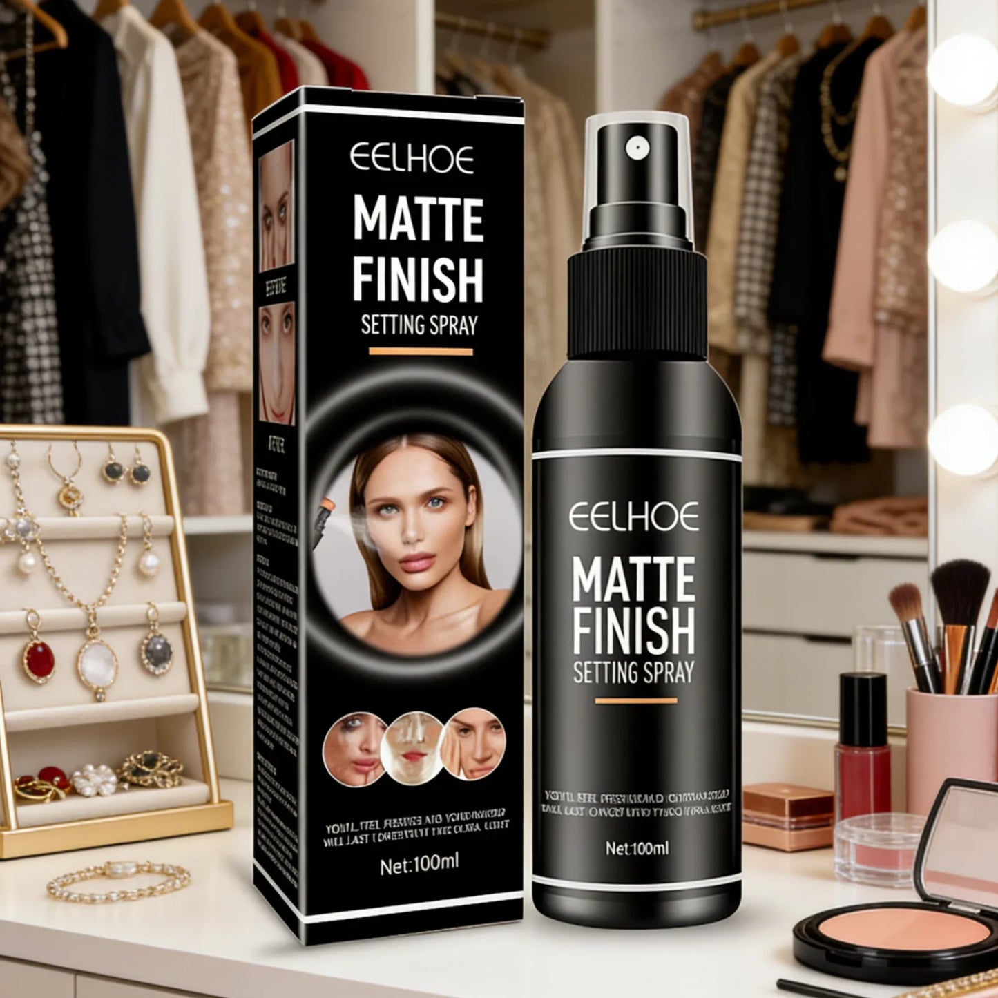 Eelhoe Matte Setting Spray – Oil Control & Pore Minimising 100ml